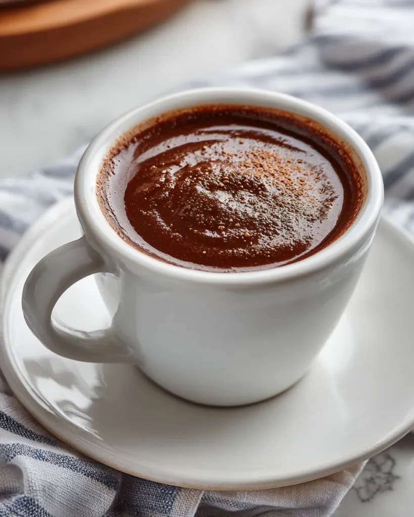 Chocolate caliente espeso mexicano