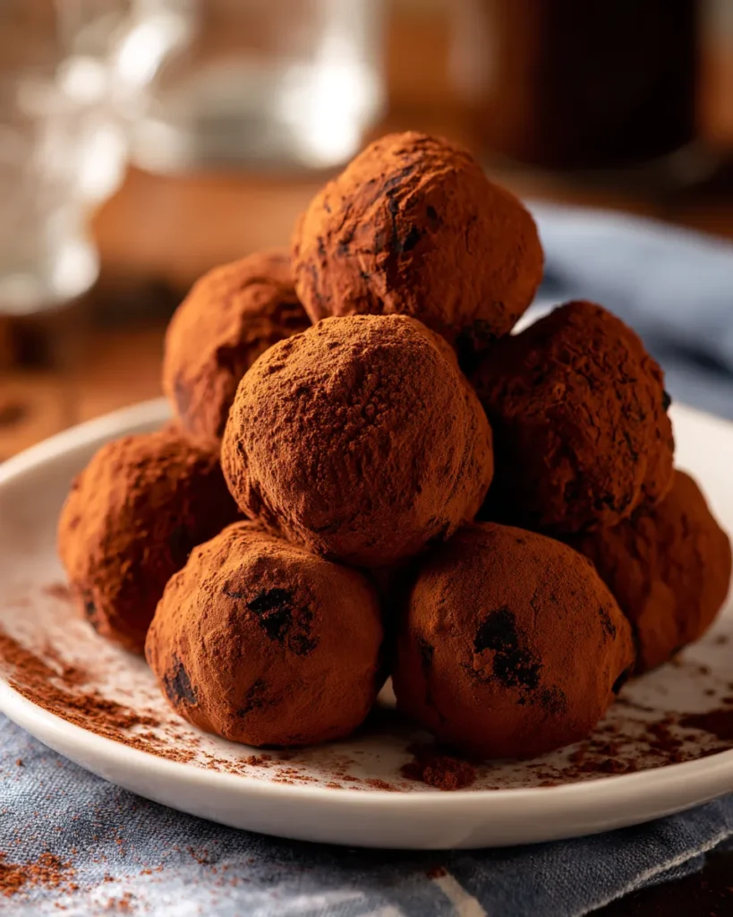 Trufas de chocolate hechas a mano