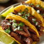 Tacos de carne asada
